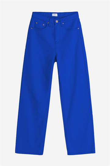 Grunt jeans med vida ben - Digital Blue